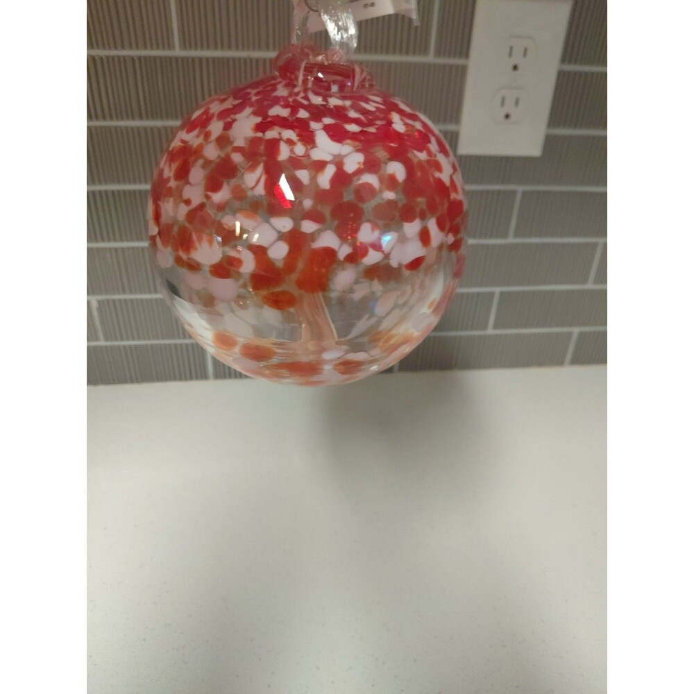 Dale Tiffany Tree of Life 6" Eden Hand Blown Art Glass Ornament - AS22233-D6